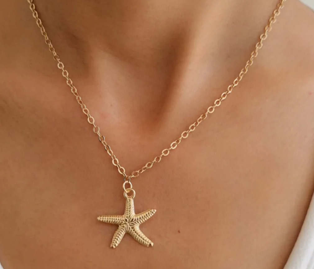 IMG_0012 Gold starfish Pendant