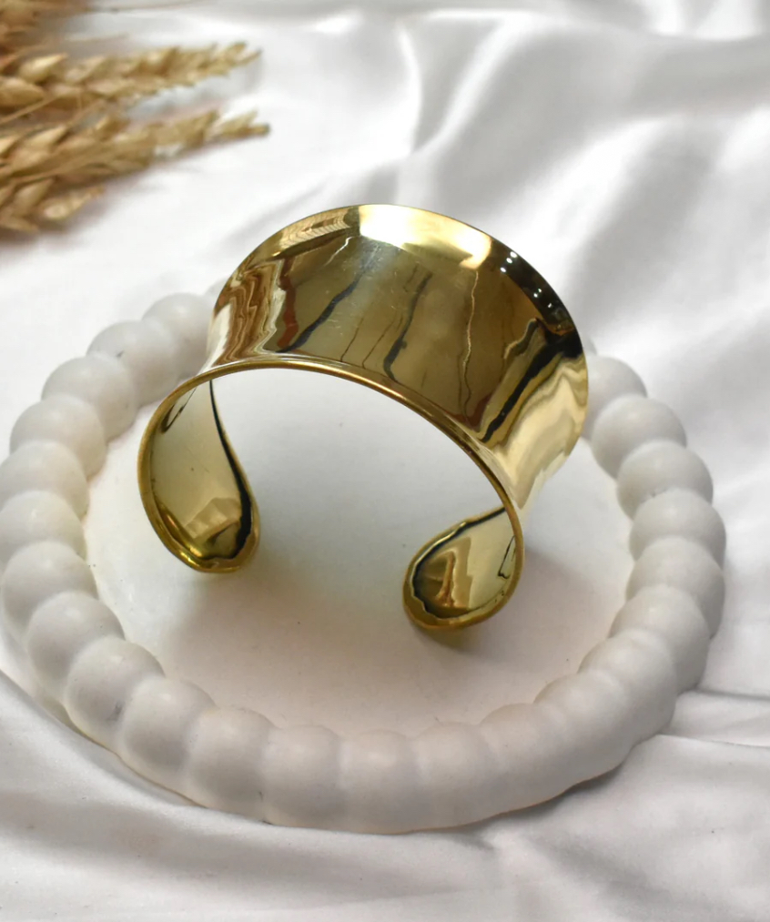 IMG_9875 Gold brass cuff bracelet